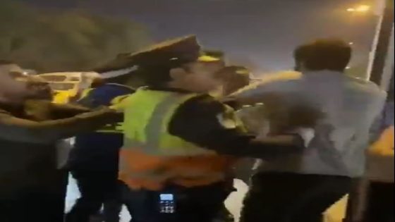 فيديو متداول لمشاجرة بين رجل وامرأة مع شرطي مرور في بغداد